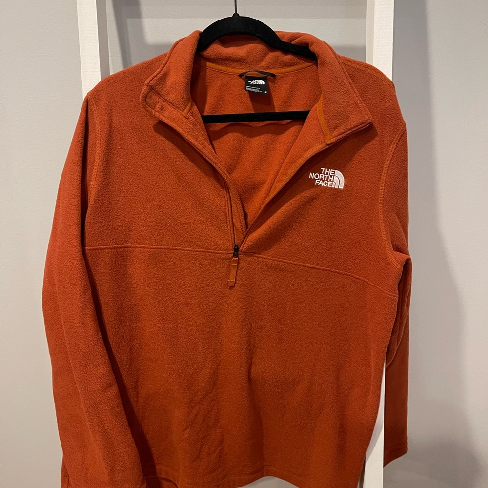 The North Face Orange Zip Up Sweater